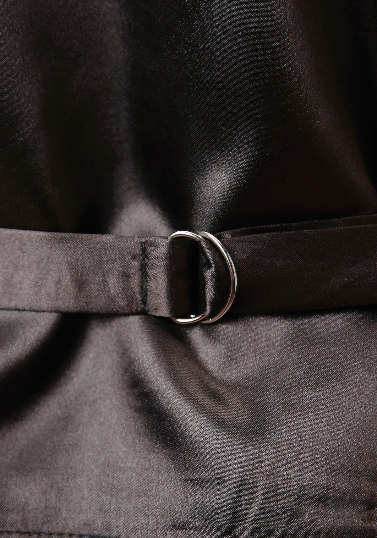 Mens Black Suede Leather Vest With Buckle Tie