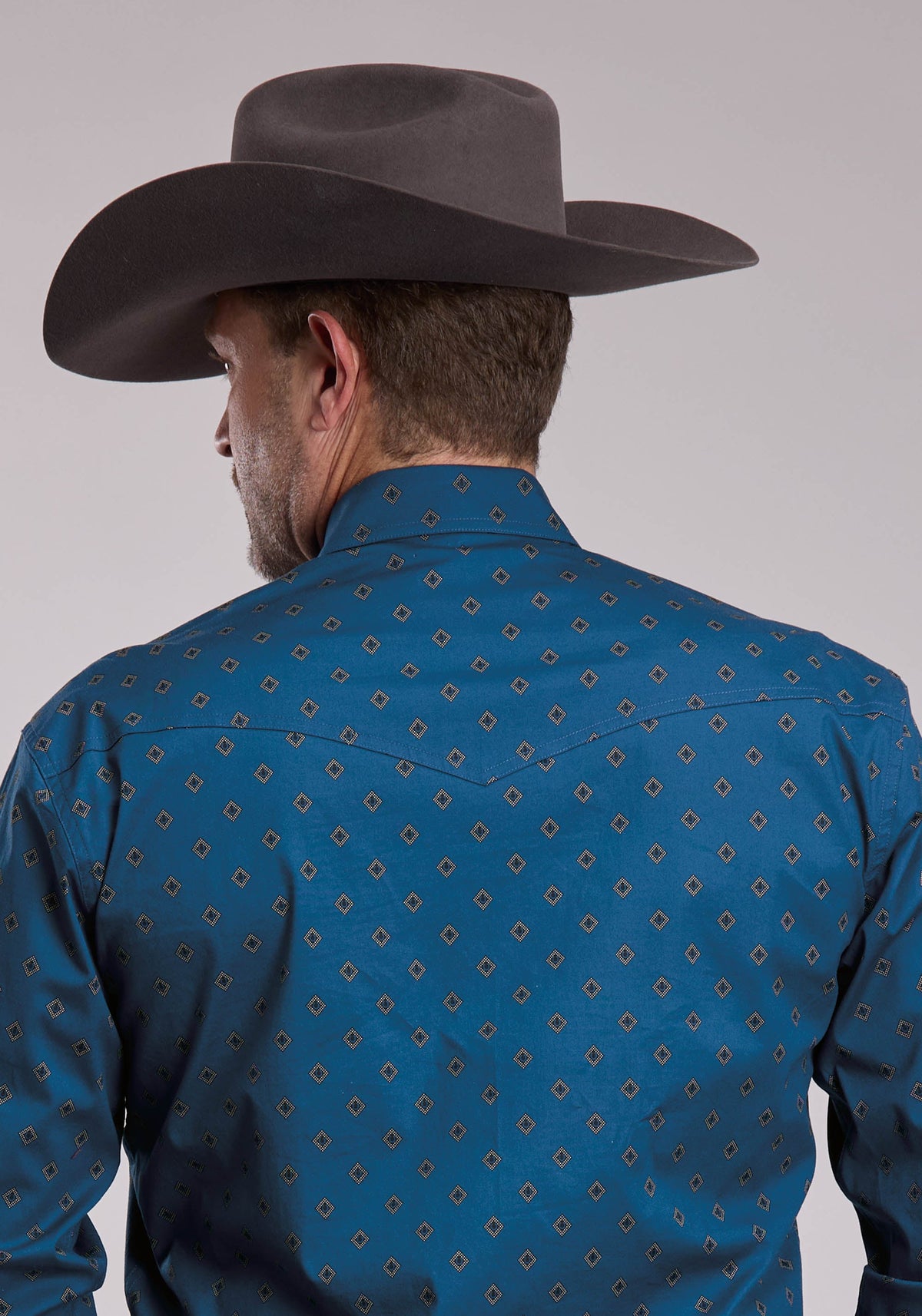 Mens Roper Stretch Western Snap Shirt