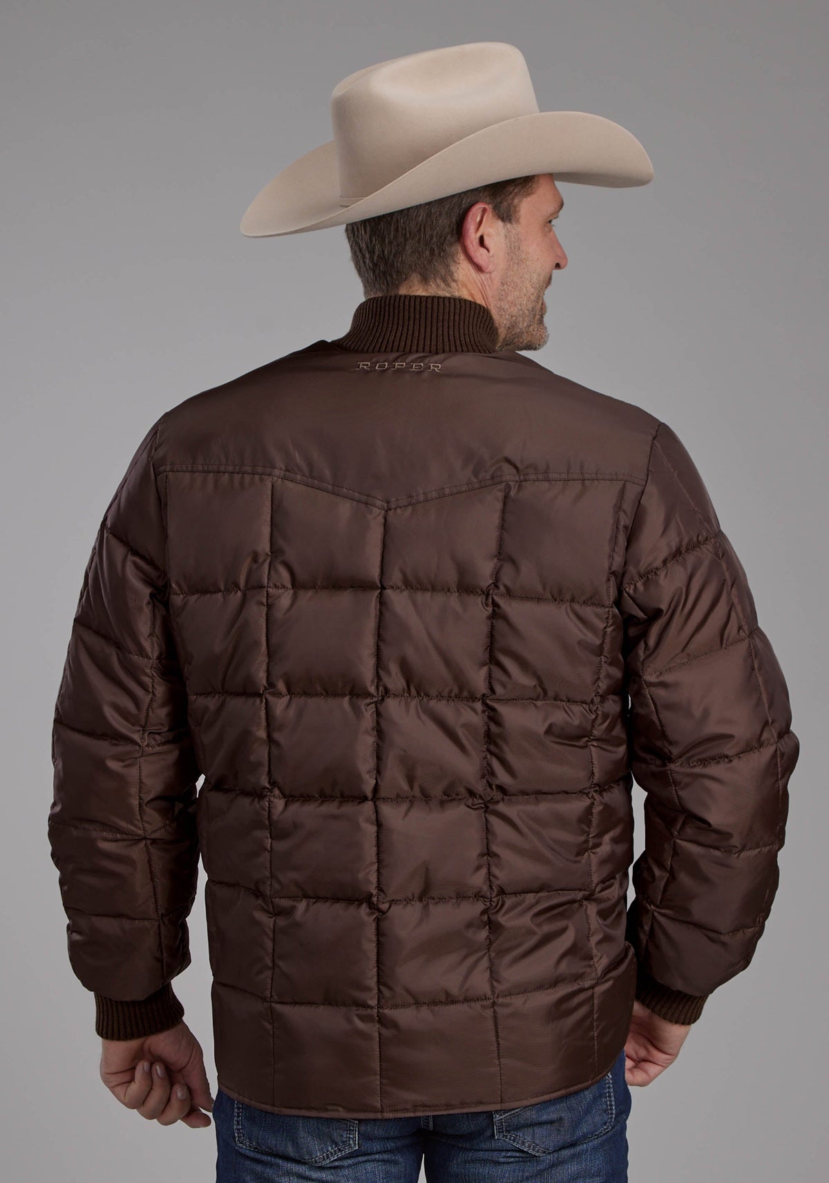 Mens Chocolate Zipper Jacket