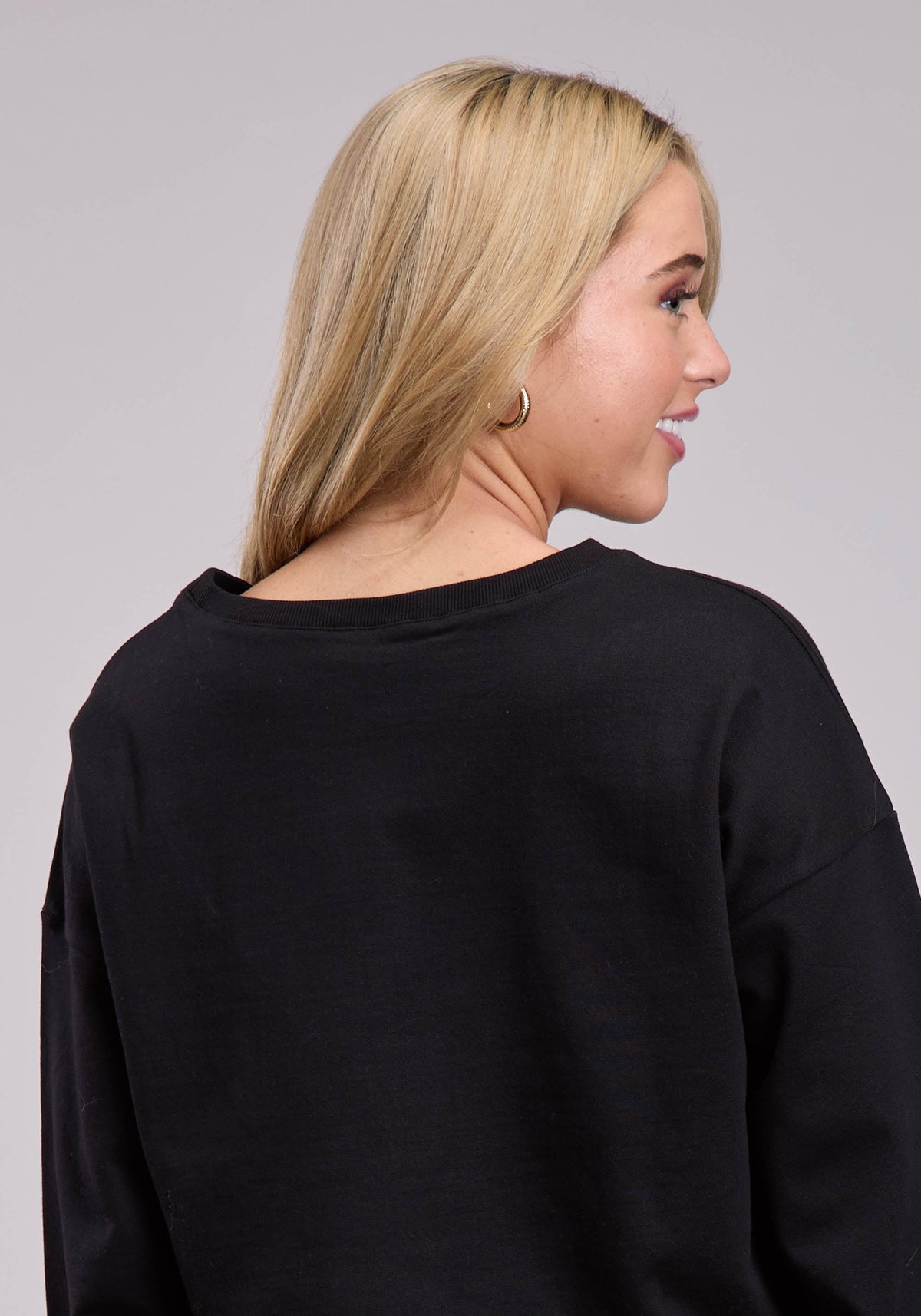Womens Jacket Pullover Long Sleeve Cotton Fleece Sweatshirt Western Jacket