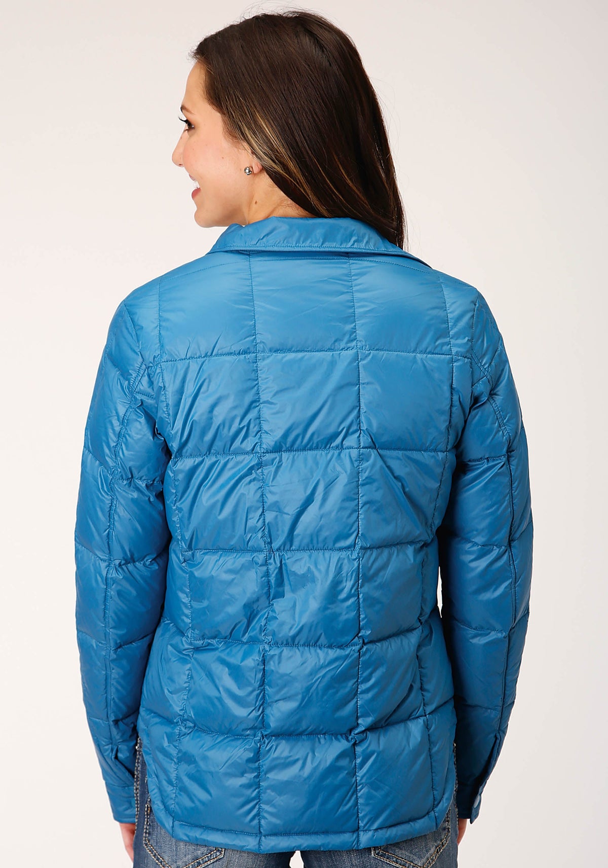 Womens Parachite Jacket With Downfill Teal