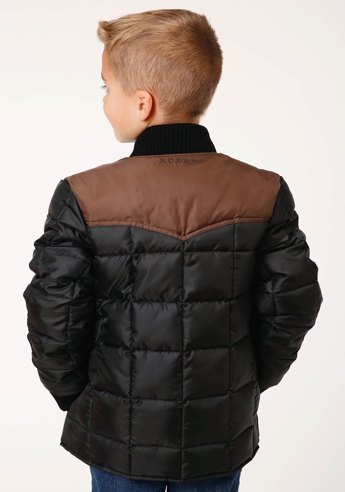 Boys Quilted Polyfilled Jacket Poly Filled Western Jacket