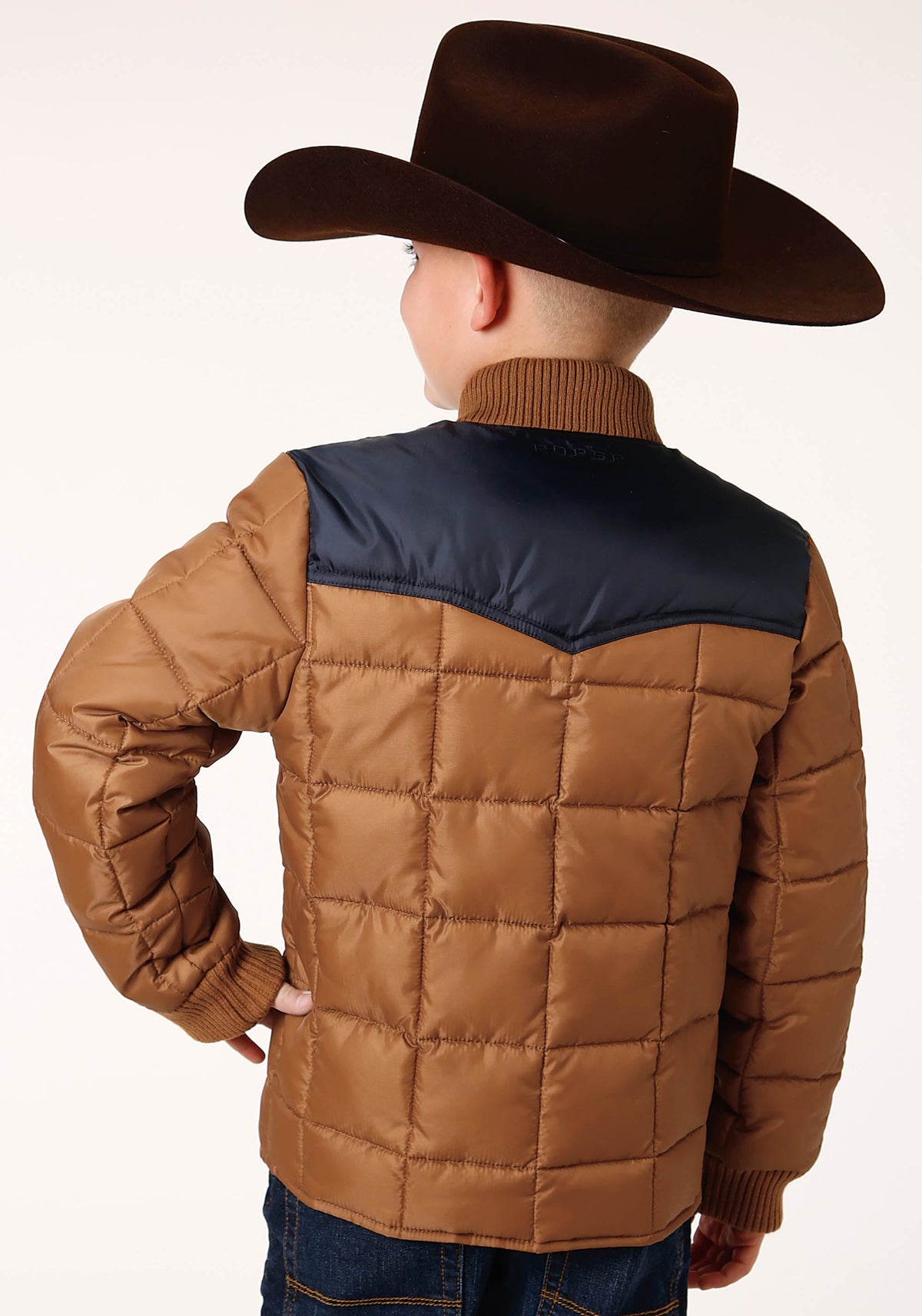 Boys Quilted Polyfilled Jacket Poly Filled Western Jacket