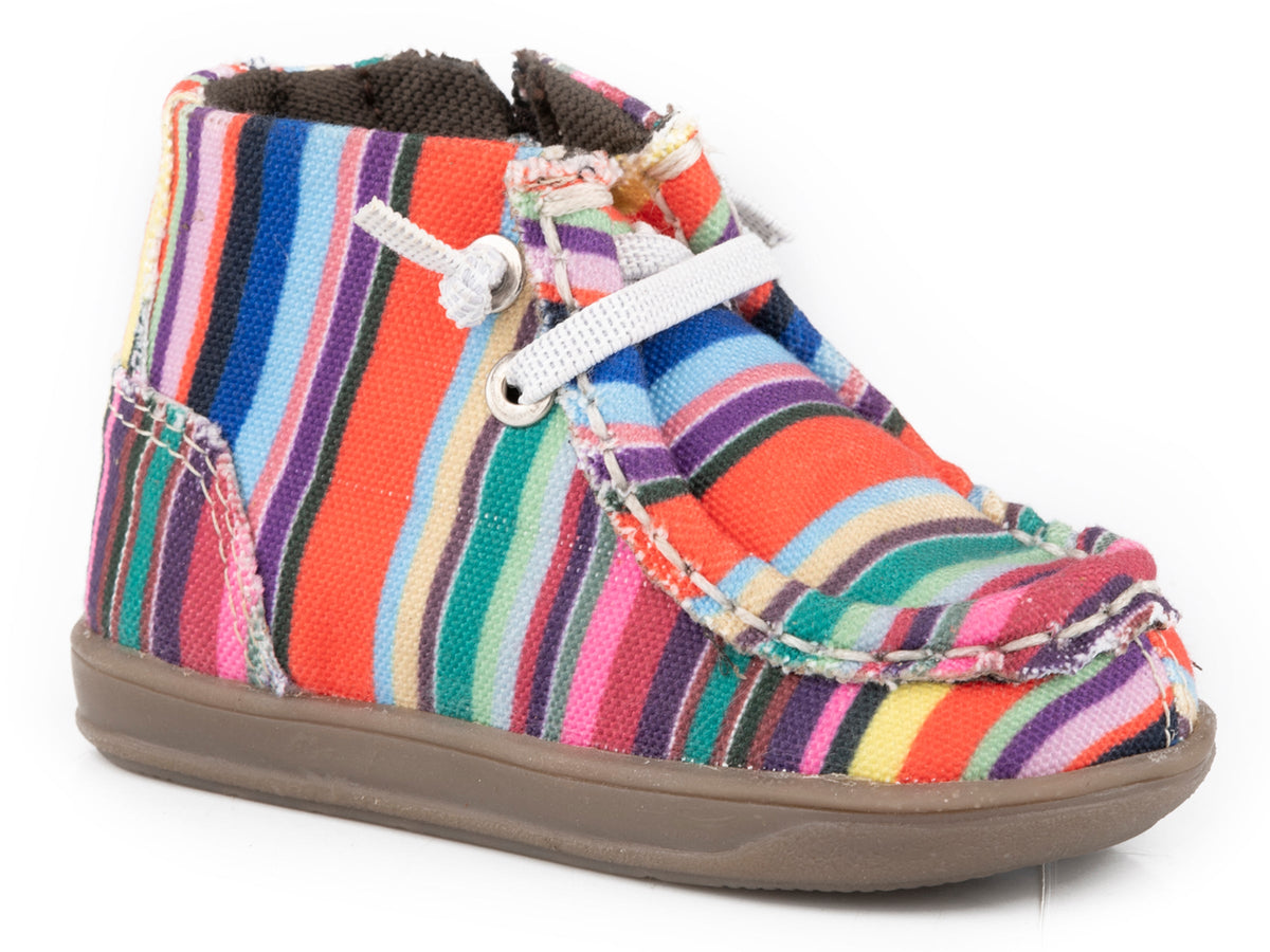 Infant Girls Pink Serape Printed Upper