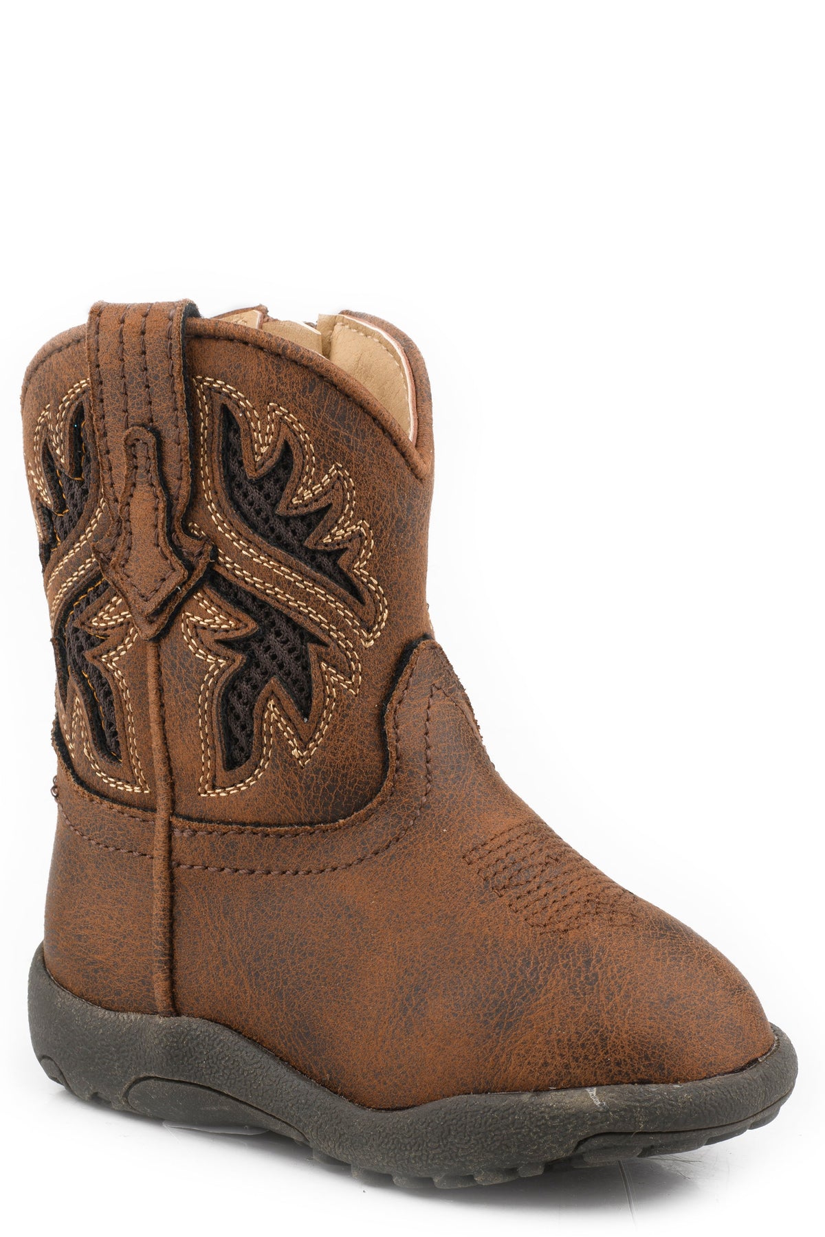 Infants Boys Roper Brown Mesh Western Draftmaster Cowbabies