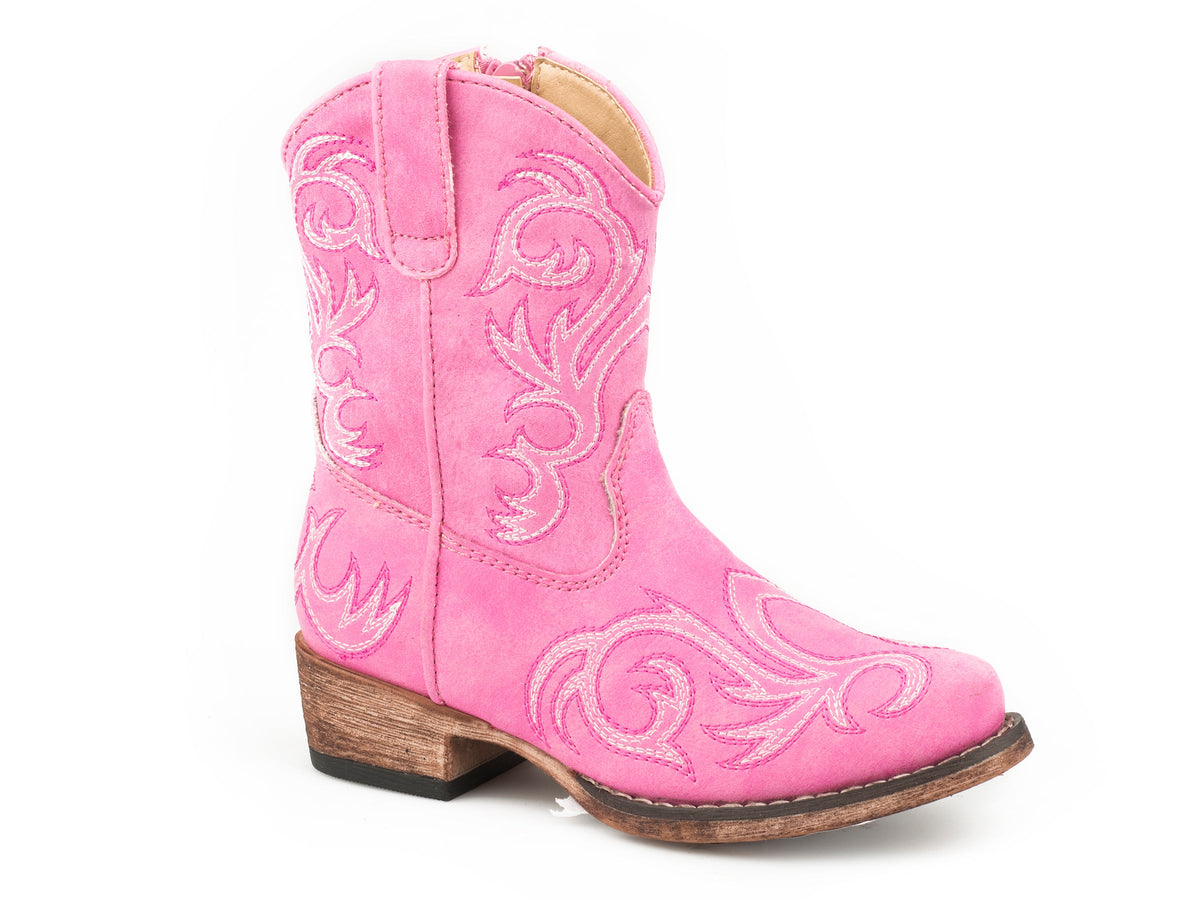 Girls Toddler Western With All Over Embroidery