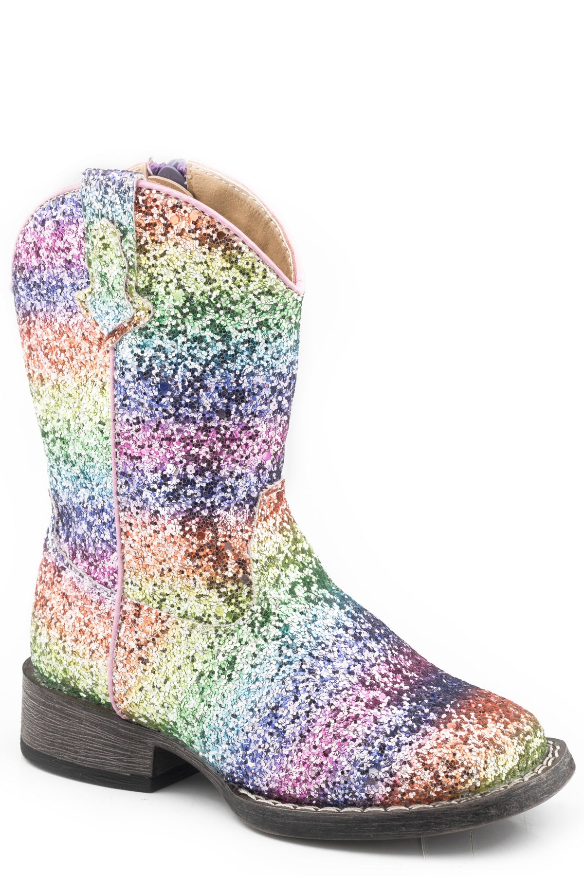 Girls Toddler Rainbow Glitter Vamp