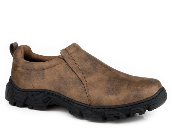 Mens Brown Vintage Faux Leather