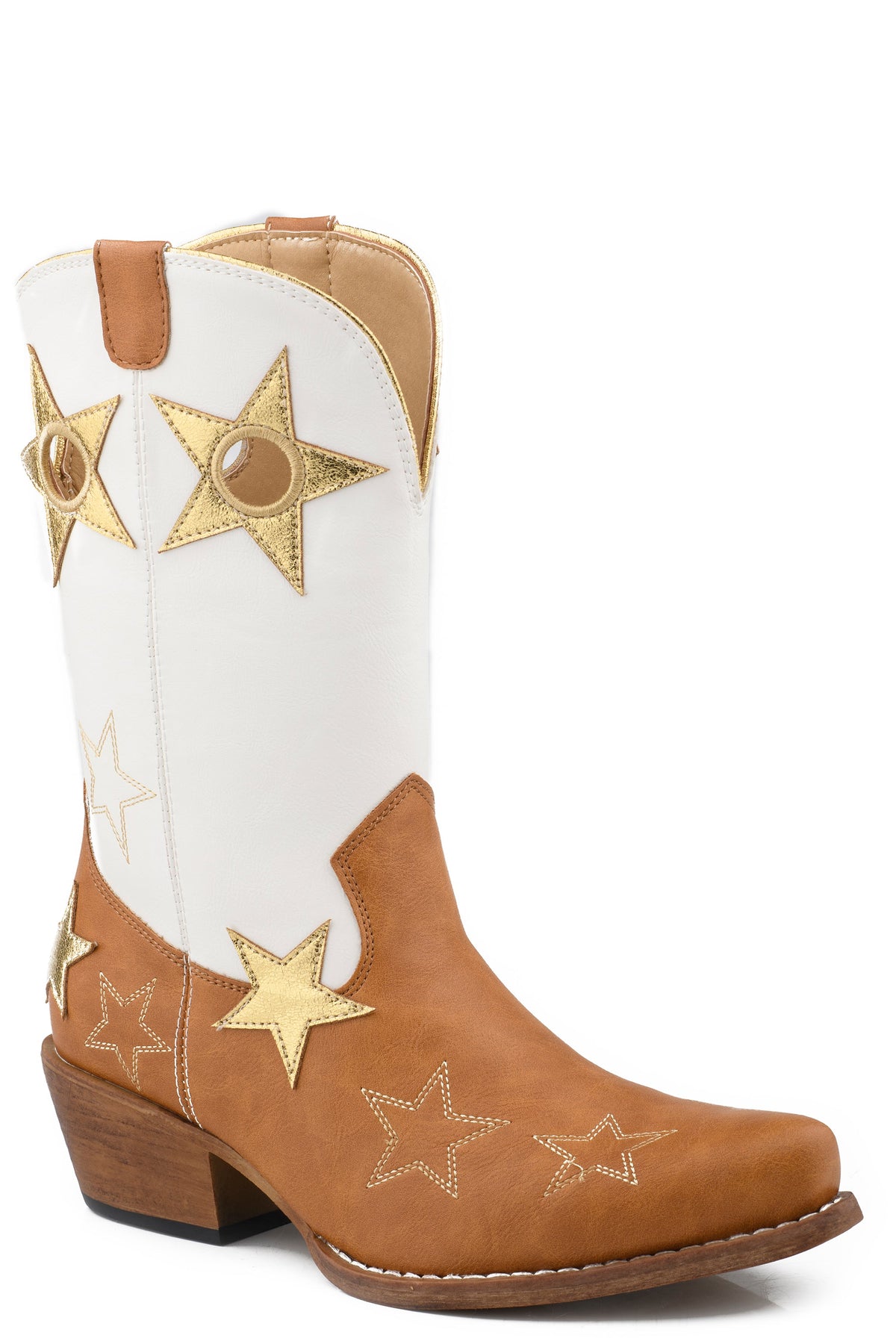 Womens Roper Snip Toe Star Rodeo Boots