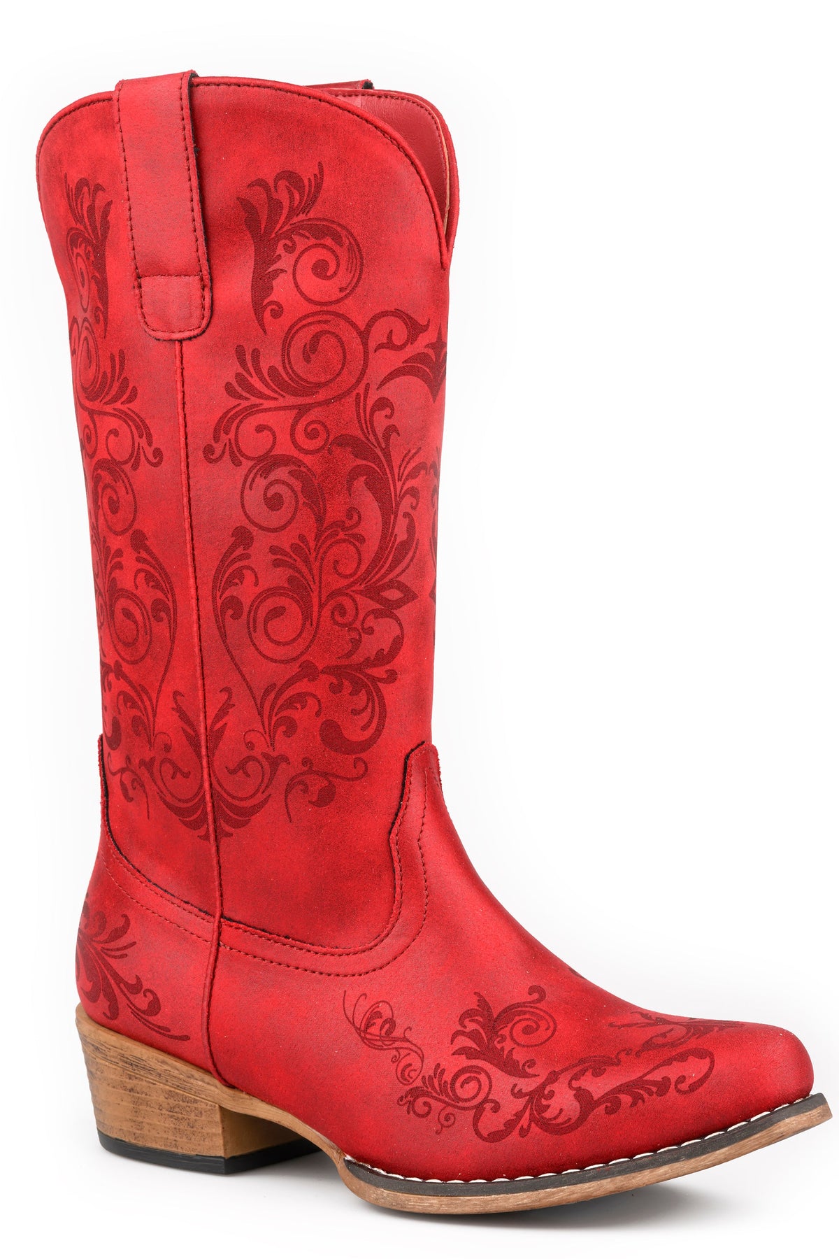 Womens Roper Laser Western Design Tall Stuff Boots