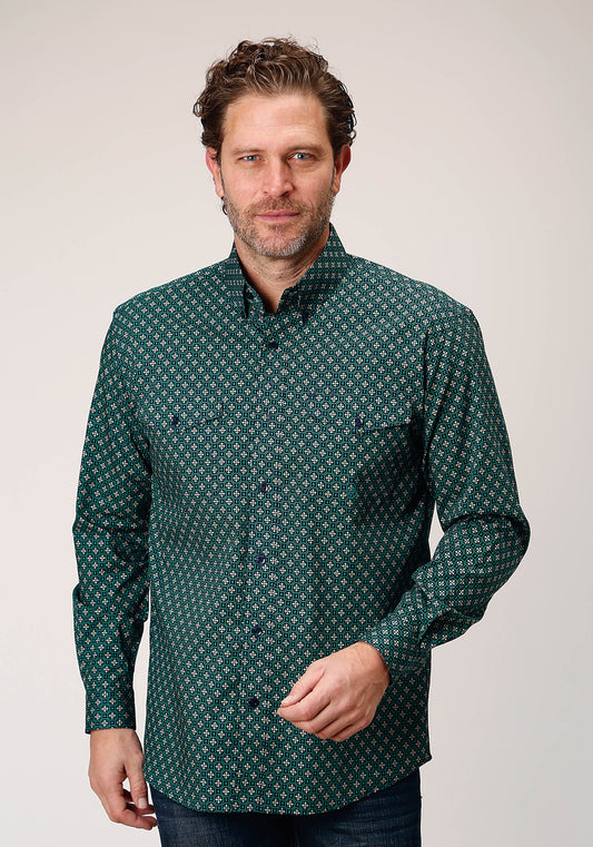 Mens Long Sleeve Button Croshort Sleeve Walk Foulard Western Shirt