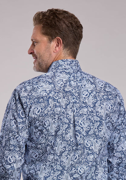 Mens Roper Windy Paisley Long Sleeve Button Shirt