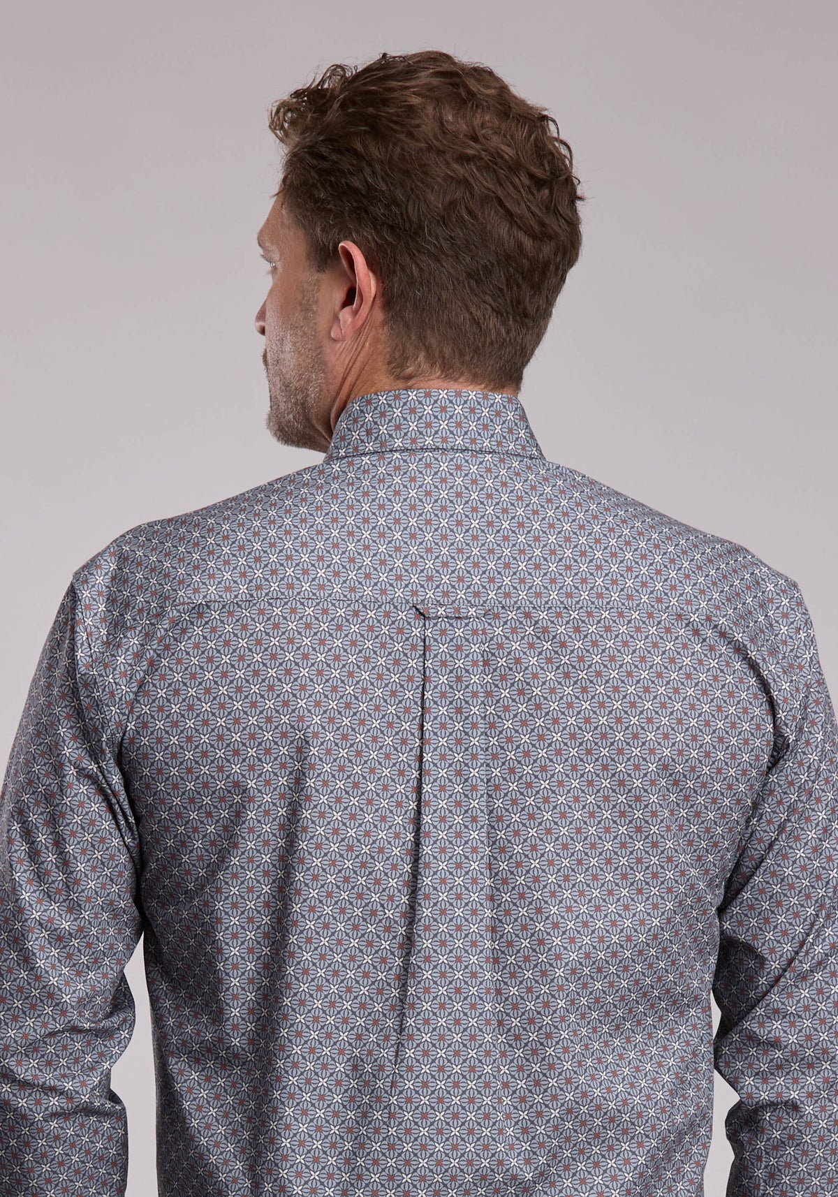 Mens Roper Smoke Medallion Western Button Up Shirt