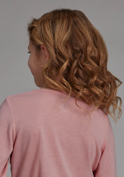 Girls Poly Rayon Long Sleeve Tee Long Sleeve Pullover Western Shirt