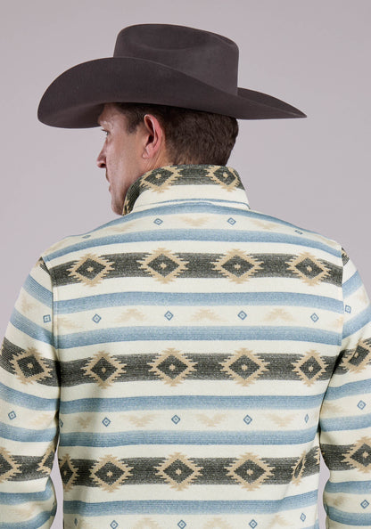 Mens Roper Aztec Knit Pullover Sweater