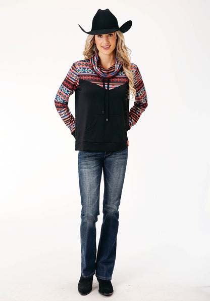 Womens Long Sleeve Knit Cowl Neck Pullover Sweater Knit Top