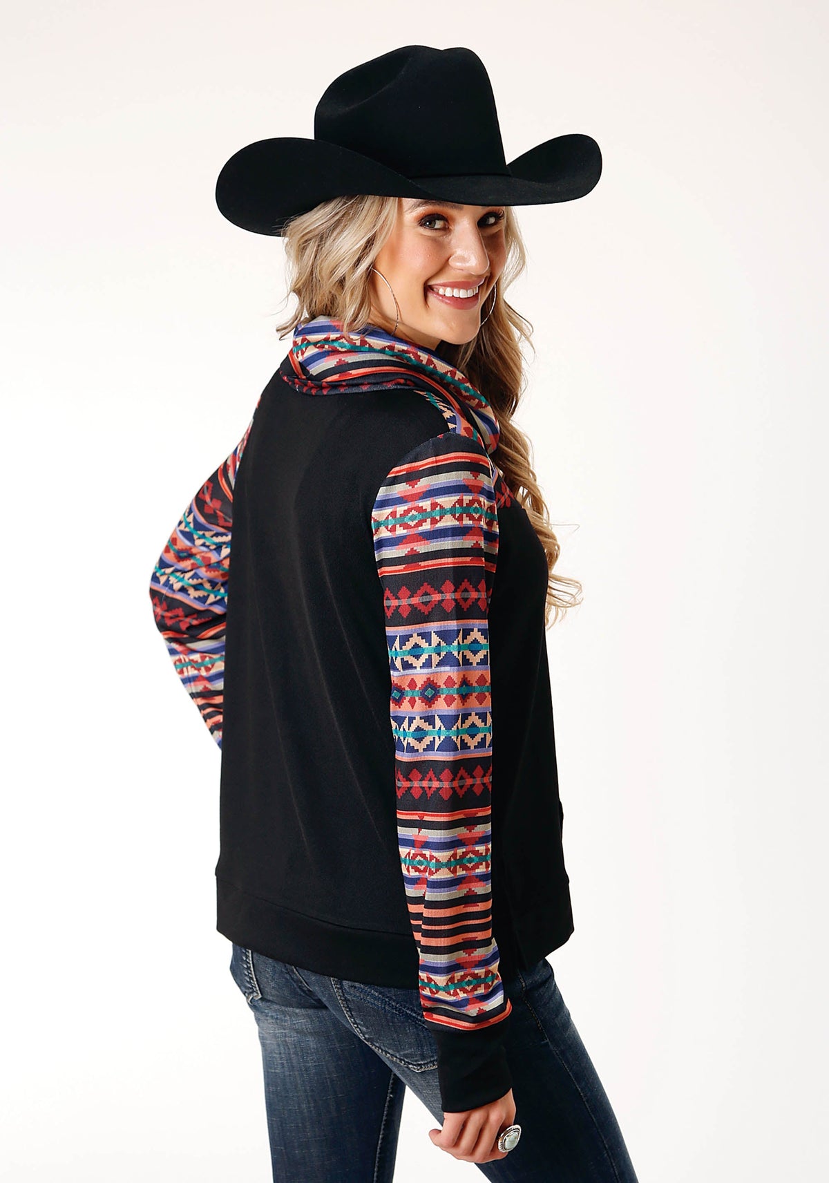 Womens Long Sleeve Knit Cowl Neck Pullover Sweater Knit Top