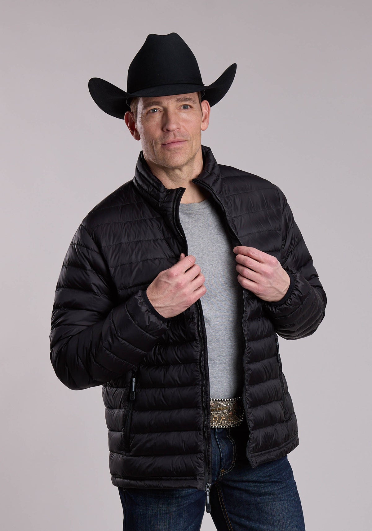Mens Roper Crushable Down Filled Western Vest