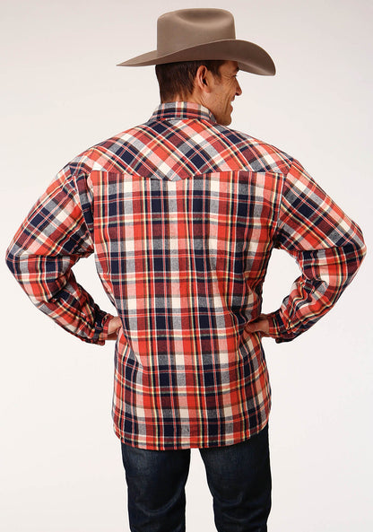 Mens Long Sleeve Tall Fit Snap Sherpa Lined Flannel Shirt Jacket