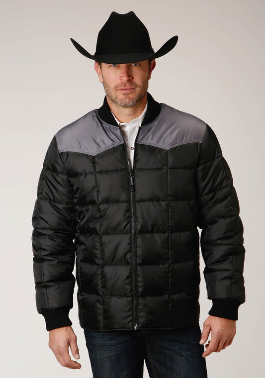 Mens Quilted Poly With Poly Fill Jacket