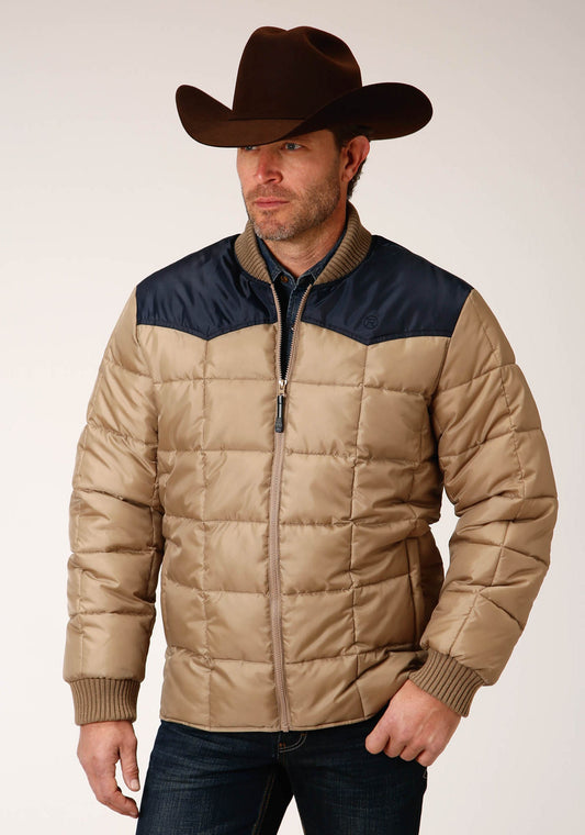 Mens Quilted Poly With Poly Fill Jacket