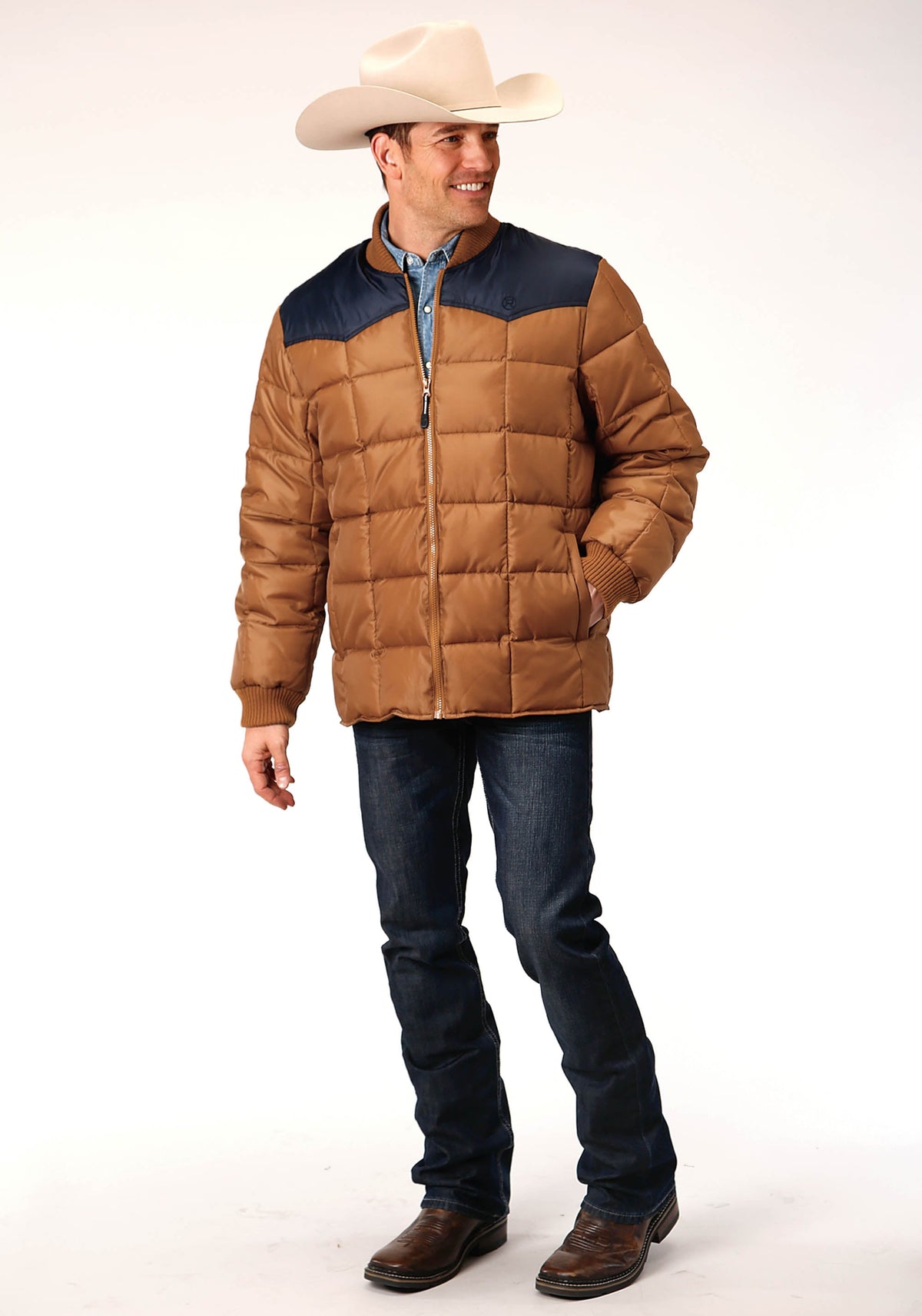 Mens Quilted Polyfilled Jacket
