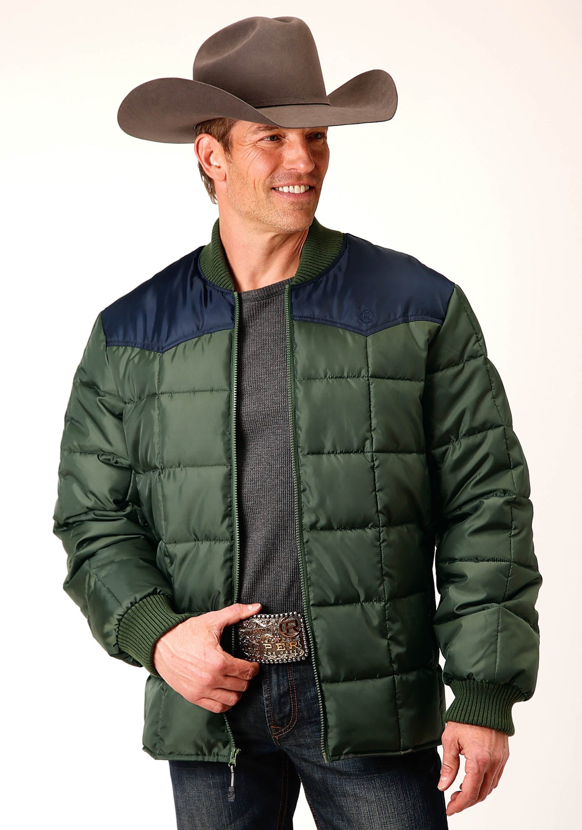 Mens Quilted Polyfilled Jacket