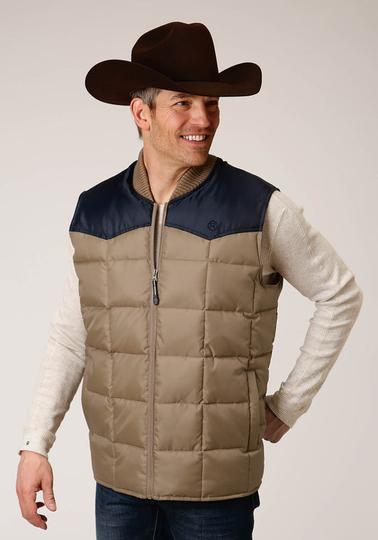 Mens Quilted Poly With Poly Fill Vest