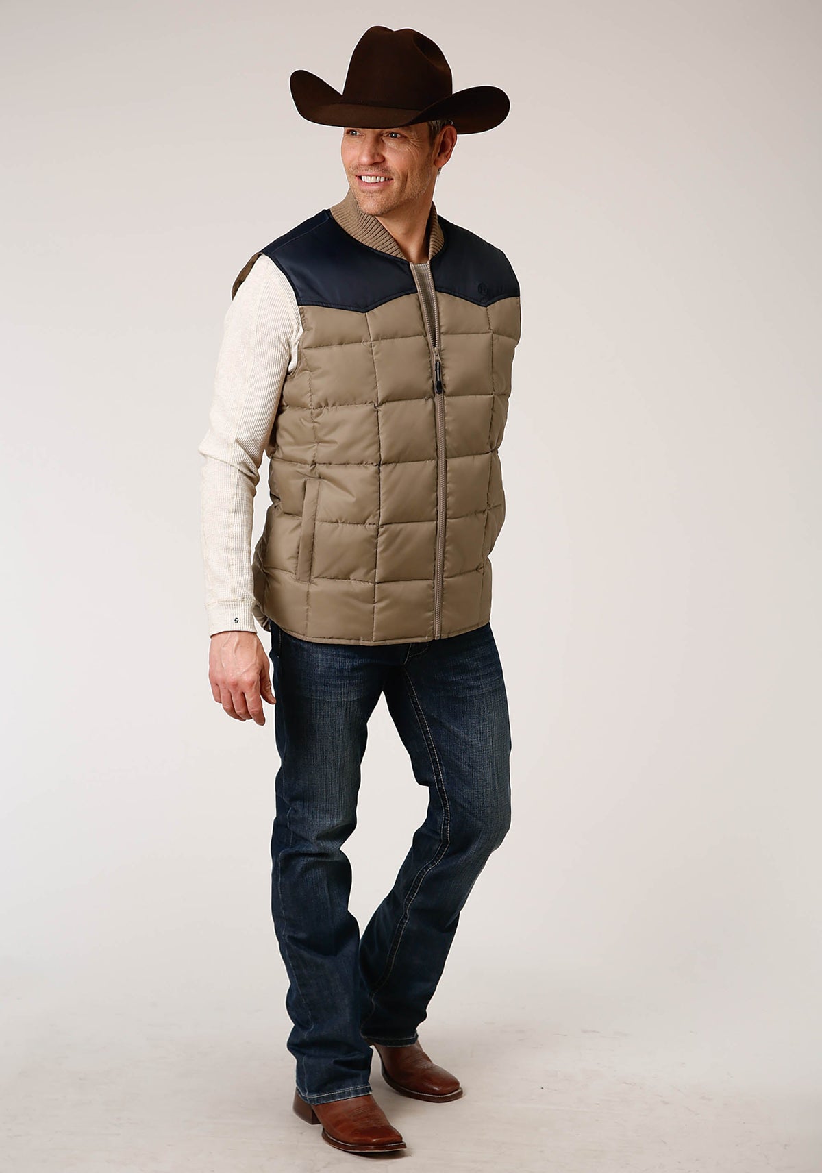 Mens Quilted Poly With Poly Fill Vest