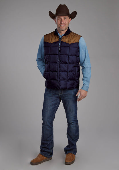 Mens Poly Fill Zipper Vest