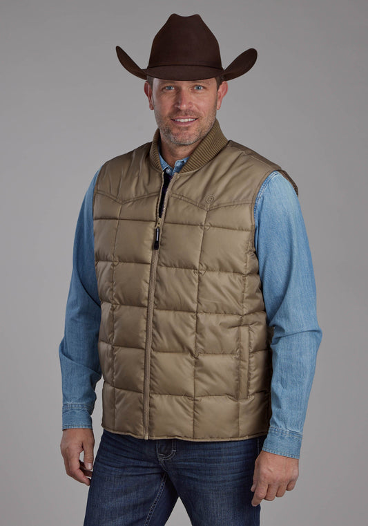 Mens Khaki Zipperjacket