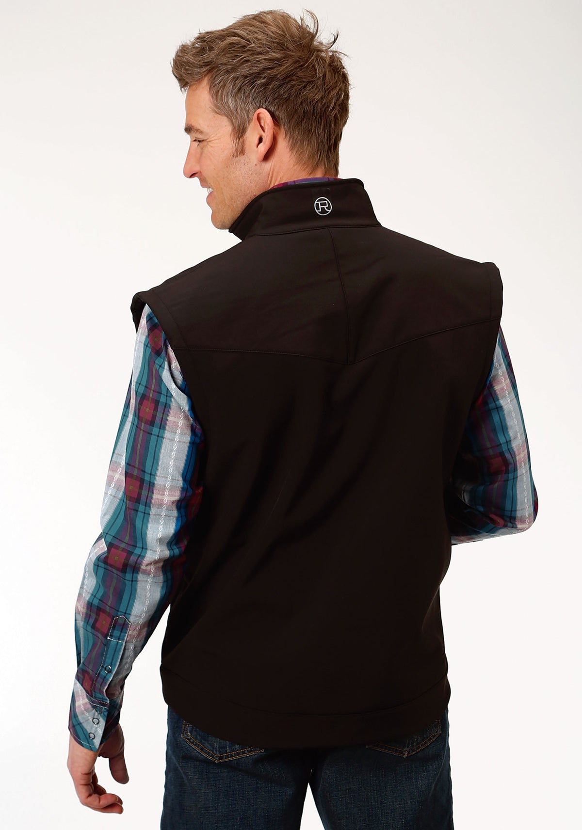 Mens Outerwear Black With Black Fleece