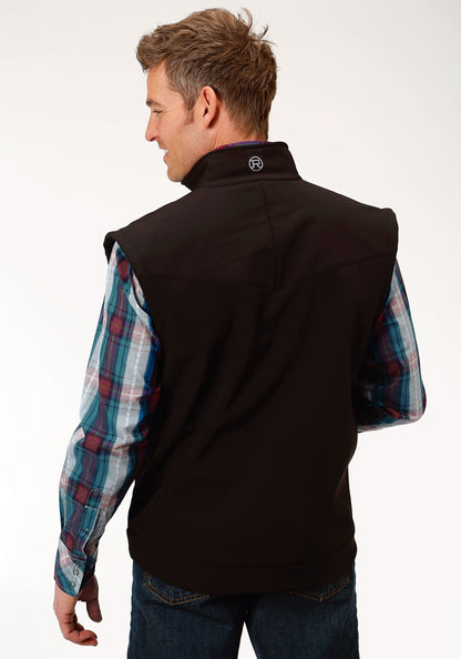 Mens Outerwear Black With Black Fleece
