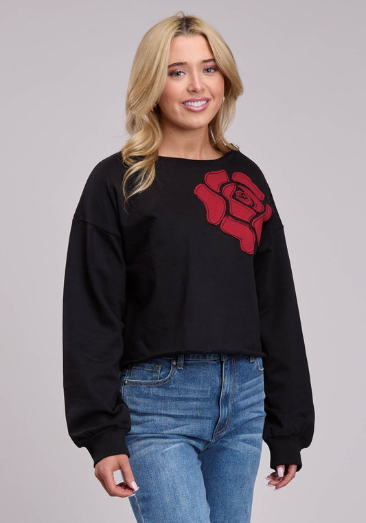 Womens Jacket Pullover Long Sleeve Cotton Fleece Sweatshirt Western Jacket