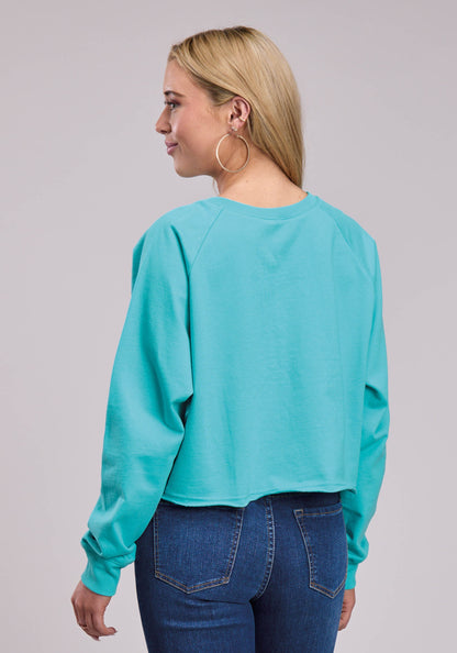 Womens Jacket Pullover Cotton Fleece Ls Sweatshirt Western Jacket