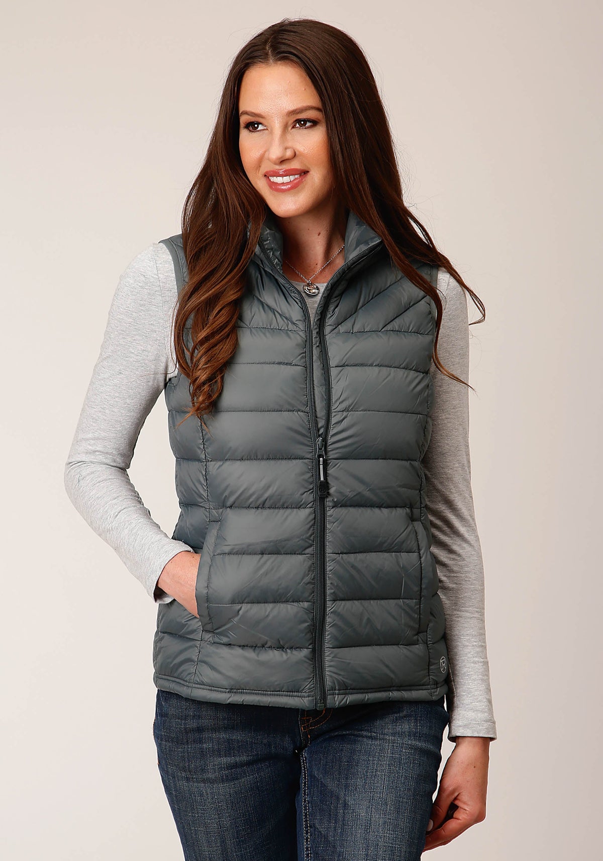 Womens Down  Slvr Sage Nylon Down Proof Coated