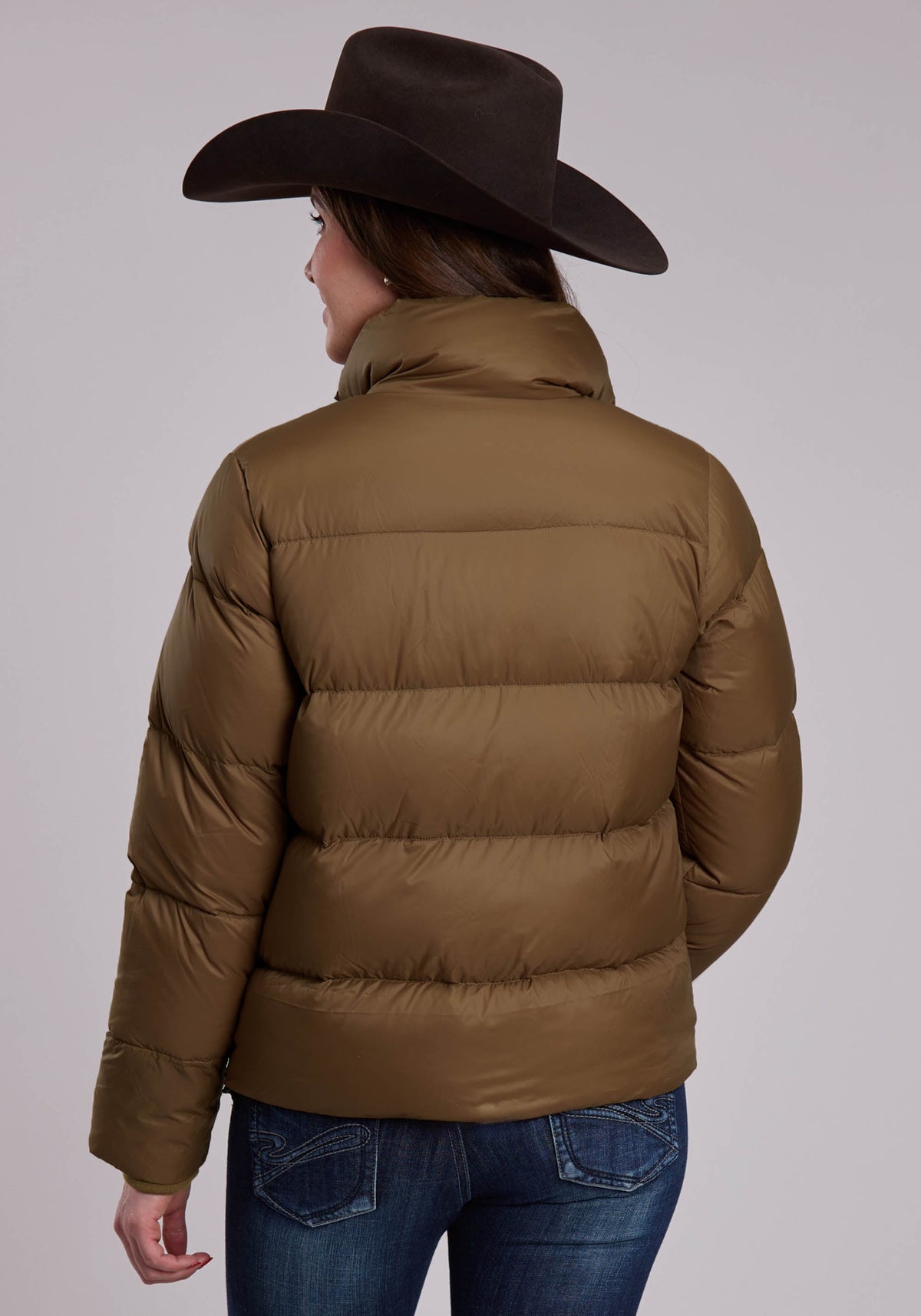 Womens Roper Down Filled Western Puffy Coat