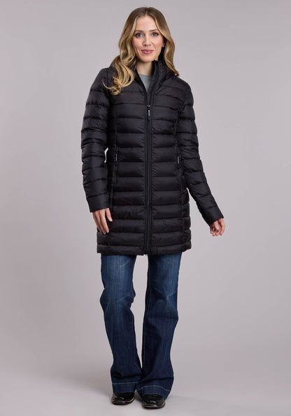 Womens Roper Crushable Down Filled Western Long Coat
