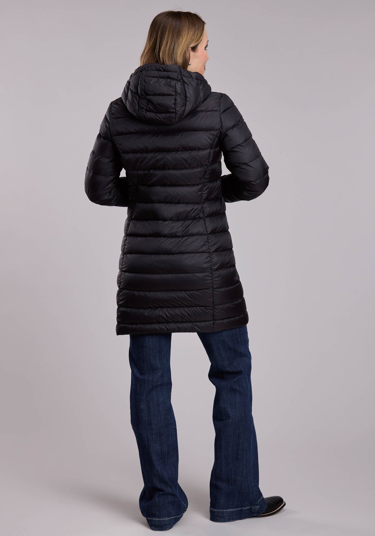 Womens Roper Crushable Down Filled Western Long Coat