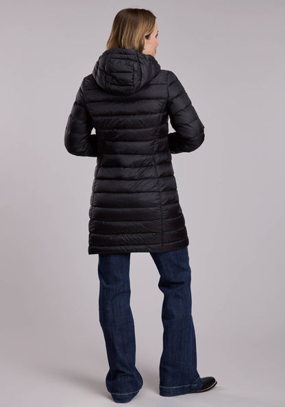 Womens Roper Crushable Down Filled Western Long Coat