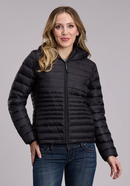 Womens Roper Crushable Down Filled Western Hooded Coat
