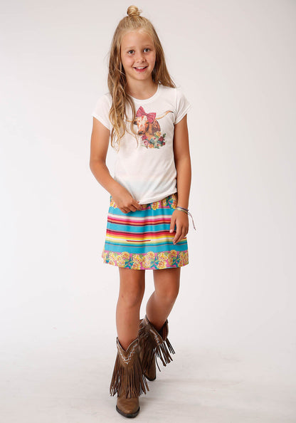 Girls Serape Print  Skirt