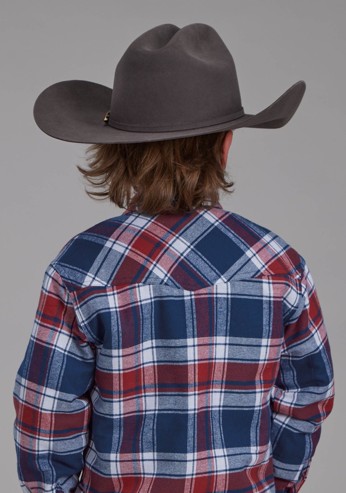 Boys Sherpa Lined Flannel Shirt Snap Jacket