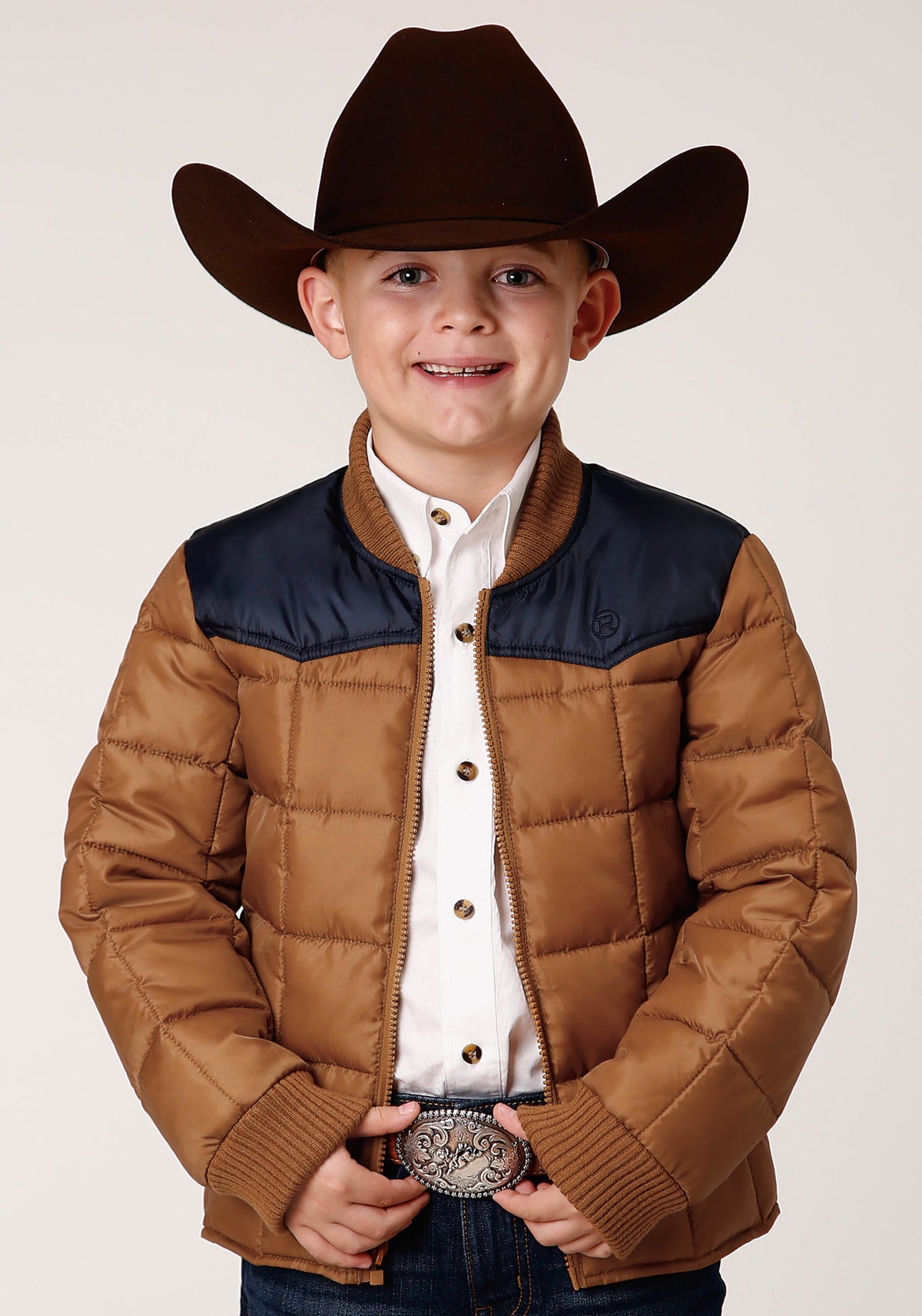 Boys  Quilted Polyfilled Jacket Poly Filled Western Jacket