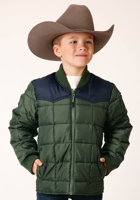 Boys  Quilted Polyfilled Jacket Poly Filled Western Jacket