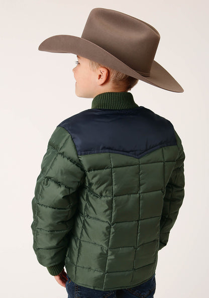 Boys  Quilted Polyfilled Jacket Poly Filled Western Jacket