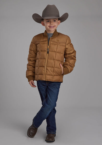 Boys Carmel Zipper Jacket