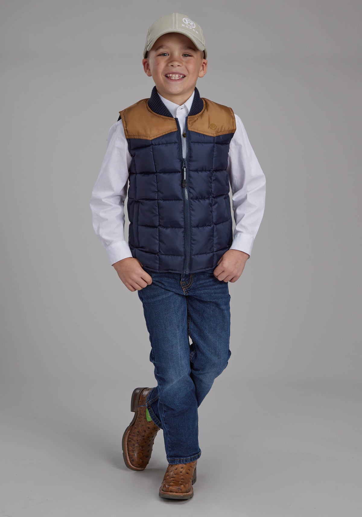 Boys Poly Fill Zipper Vest