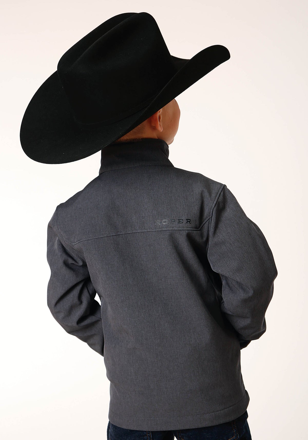 Boys  Heather Grey Soft Shell Tech Jacket