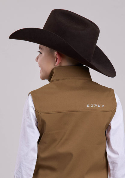 Boys Roper Ripstop Tobacco Vest